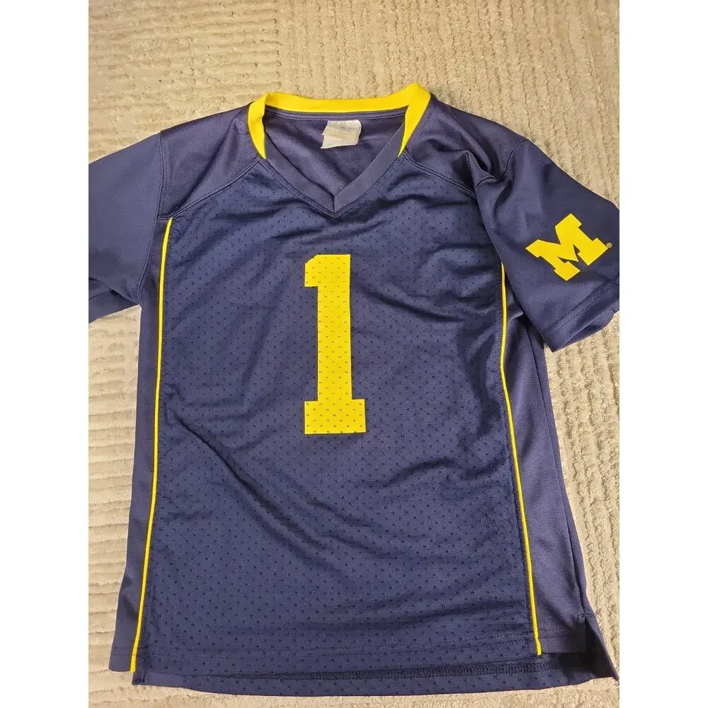 Michigan Wolverines Jersey Youth Size Medium NCAA College Football boys Kids